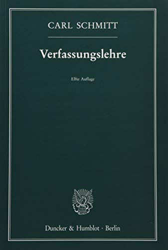 Verfassungslehre.