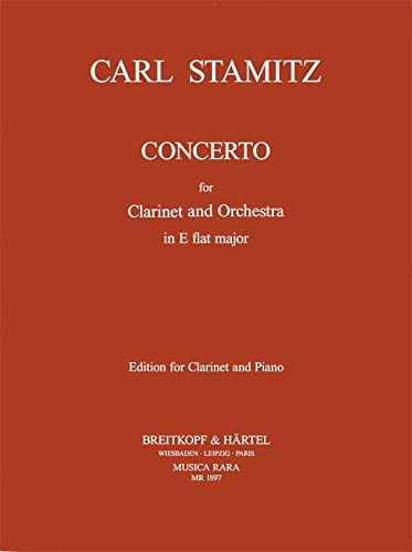Klarinettenkonzert in Es-dur - Ausgabe für Klarinette und Klavier (MR 1897)