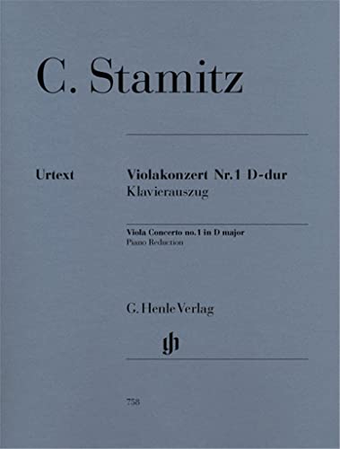 Violakonzert Nr. 1 D-dur. Viola, Klavier: Instrumentation: Viola and Piano, Viola Concertos (G. Henle Urtext-Ausgabe) von Henle, G. Verlag