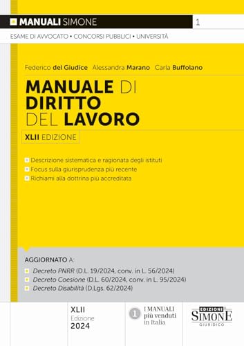 Manuale di Diritto del Lavoro (Manuali) von Edizioni Simone