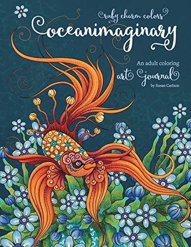 Ruby Charm Colors Oceanimaginary: An Adult Coloring Art Journal Special Edition von Independently published
