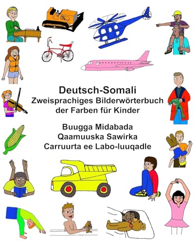 Deutsch-Somali Zweisprachiges Bilderwörterbuch der Farben für Kinder (FreeBilingualBooks.com)