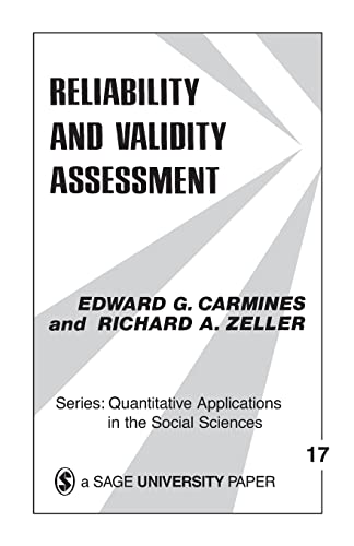 Reliability and Validity Assessment (Quantitative Applications in the Social Sciences) von Sage Publications
