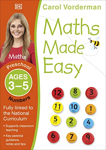 Maths Made Easy: Numbers, Ages 3-5 (Preschool): Supports the National Curriculum, Maths Exercise Book (Made Easy Workbooks) von DK