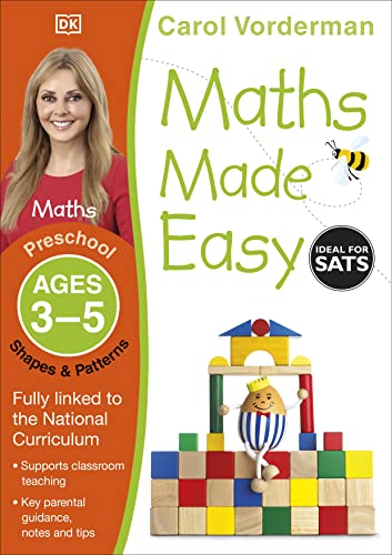 Maths Made Easy: Shapes & Patterns, Ages 3-5 (Preschool): Supports the National Curriculum, Maths Exercise Book (Made Easy Workbooks) von DK