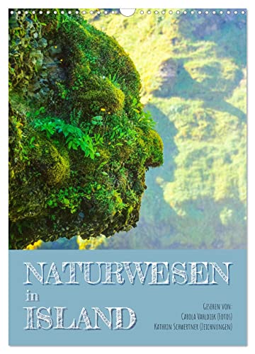 Naturwesen in Island (Wandkalender 2024 DIN A3 hoch), CALVENDO Monatskalender