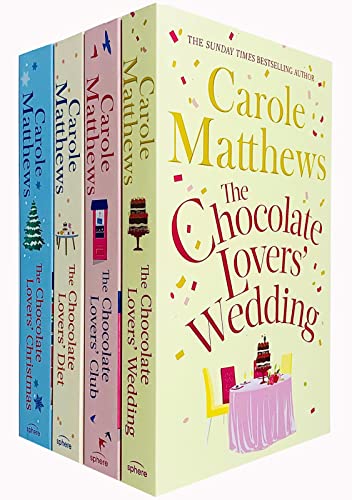 Carole Matthews Chocolate Lovers Series 4 Books Collection Set (Christmas, Wedding, Diet, Club)