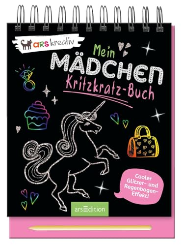 Mein Mädchen-Kritzkratz-Buch: Kreativer Kratzelspaß mit Malideen und Holzstift für Kinder ab 5 Jahren von Ars Edition