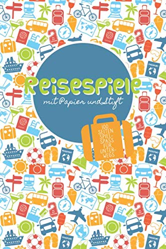 Reisespiele mit Papier und Stift: 100 Seiten Spielspaß für unterwegs (handliches Format). Spieleklassiker / Papierspiele / Bleistiftspiele für Jung ... gewinnt, Käsekästchen, Autobahnbingo, Hexagon von Independently published