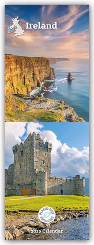 Irland 2025 – Slimline-Kalender: Original Carousel Calendar [Mehrsprachig] [Kalender]