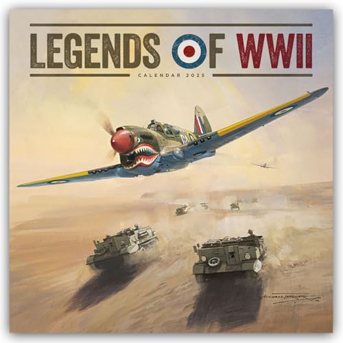 Legends of World War II – Legendäre Flugzeuge des Zweiten Weltkrieges 2025 – Wand-Kalender: Original Carousel-Kalender [Mehrsprachig] [Kalender] (Wall-Kalender)