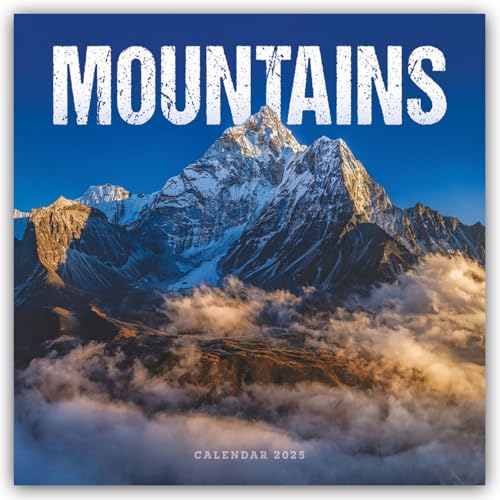 Mountains – Die höchsten Berge 2025 – Wand-Kalender: Original Carousel-Kalender [Mehrsprachig] [Kalender] (Wall-Kalender)