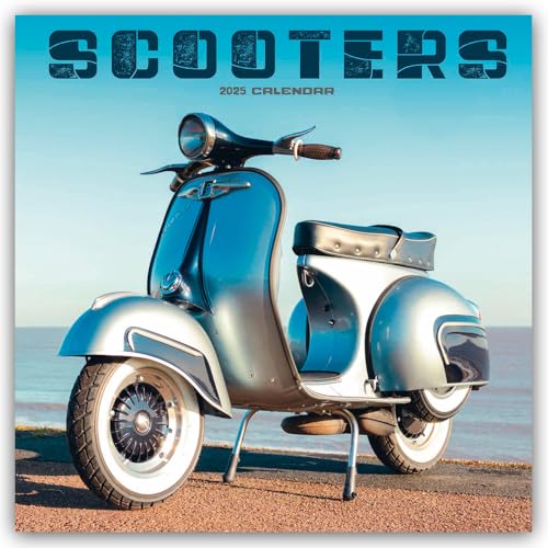 Scooters – Motorroller 2025 – Wand-Kalender: Original Carousel-Kalender [Mehrsprachig] [Kalender] (Wall-Kalender)