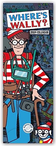 Where's Wally – Wo ist Wally 2024 – Slimline-Kalender: Original Carousel Calendar [Mehrsprachig] [Kalender] von Brown Trout-Auslieferer Flechsig