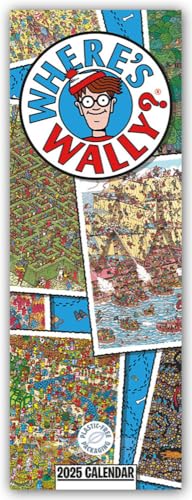Where's Wally – Wo ist Wally 2025 – Slimline-Kalender: Original Carousel Calendar [Mehrsprachig] [Kalender]