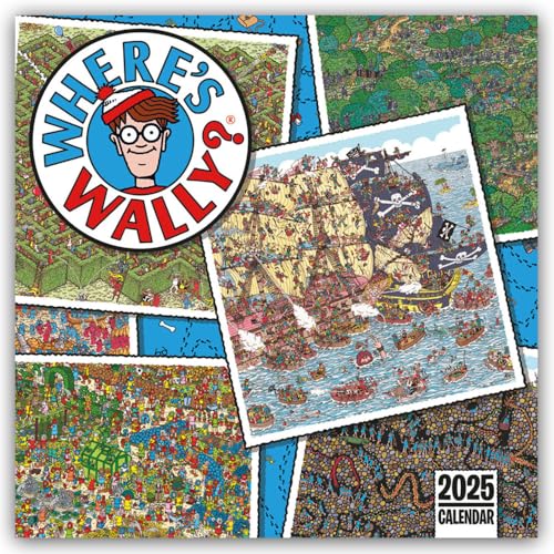 Where's Wally? – Wo ist Wally 2025 – Wand-Kalender: Original Carousel Calendar [Mehrsprachig] [Kalender] (Wall-Kalender)