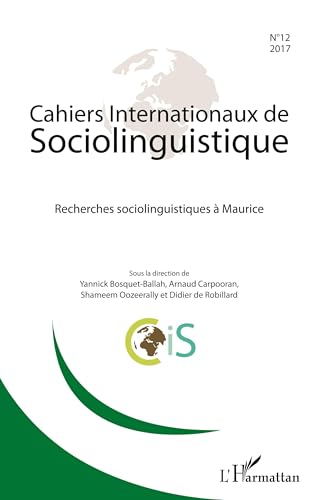 Recherches sociolinguistiques à Maurice Recherches sociolinguistiques à Maurice von L'HARMATTAN