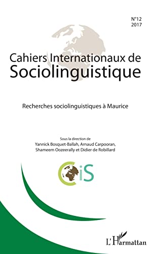 Recherches sociolinguistiques à Maurice von L'HARMATTAN