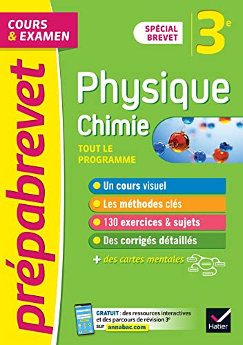 Prépabrevet Physique-Chimie 3e (sciences) - Brevet 2024: cours, méthodes et entraînement von HATIER