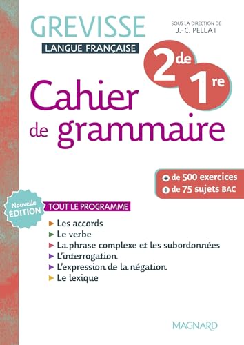 Cahier Grevisse 2de / 1re (2025) von MAGNARD