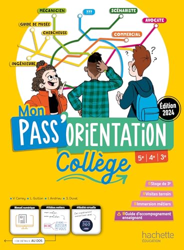 Mon Pass'Orientation Collège - livre élève - Éd. 2024: Collège 5e, 4e, 3e Mon Pass'Orientation Collège - livre élève - Éd. 2024: Collège 5e, 4e, 3e von HACHETTE EDUC