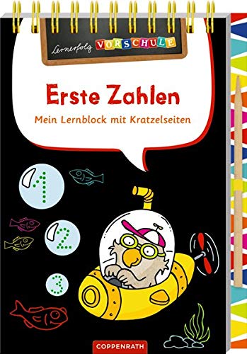 Erste Zahlen: Mein Lernblock mit Kratzelseiten (Lernerfolg Vorschule) von Coppenrath Verlag GmbH & Co. KG
