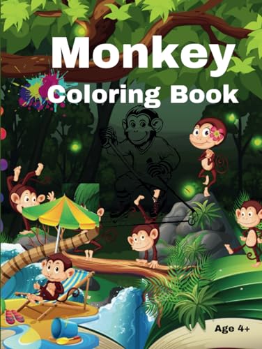 Monkey Coloring Book: Engaging Coloring Pages with Playful Monkeys von Independently published