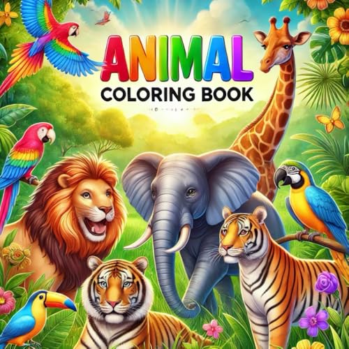 Animal coloring book: Wild Wonders An Animal Coloring Adventure book for kids and stress relief coloring book Animal coloring book: Wild Wonders An Animal Coloring Adventure book for kids and stress relief coloring book von Independently published