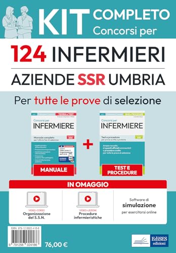 Kit completo del concorso per 124 infermieri. SSR Umbria. Con software di simulazione. Con video lezioni. Con video-corso Kit completo del concorso per 124 infermieri. SSR Umbria. Con software di simulazione. Con video lezioni. Con video-corso von Edises professioni & concorsi