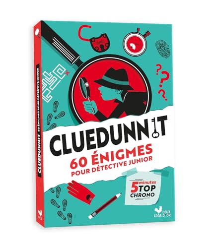 Cluedunnit 60 énigmes pour détective junior: 60 énigmes pour détective junior. 5 minutes top chrono von DEUX COQS D OR