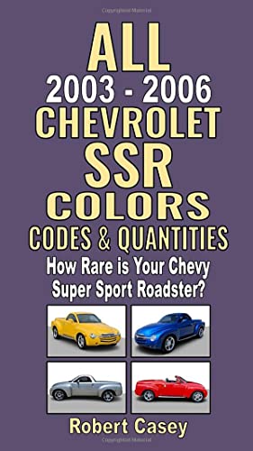 All 2003-2006 Chevrolet SSR Colors, Codes & Quantities: How Rare is Your Chevy Super Sport Roadster? All 2003-2006 Chevrolet SSR Colors, Codes & Quantities: How Rare is Your Chevy Super Sport Roadster?