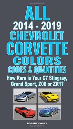 All 2014-2019 Chevrolet Corvette Colors, Codes & Quantities: How Rare is Your C7 Stingray, Grand Sport, Z06, or ZR1?