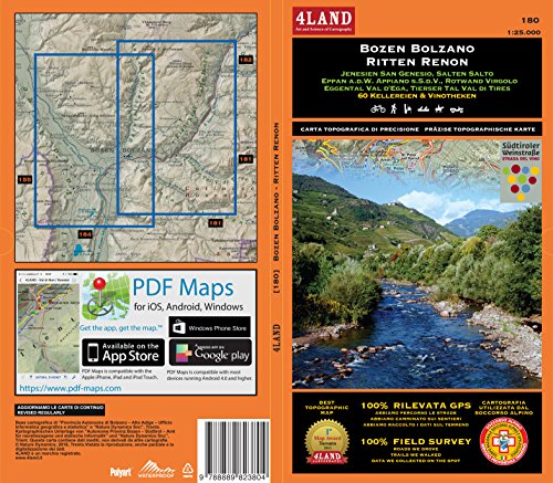 BOZEN BOLZANO / RITTEN RENON: Jenesien San Genesio, Salten Salto, Eppan a.d.W. Appiano s.S.d.V., Rotwand Virgolo, Eggental Val d'Ega, Tierser Tal Val di Tires – 60 Kellereien & Vinotheken