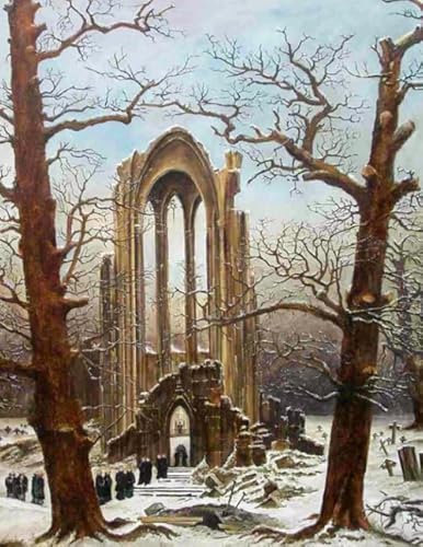 Caspar David Friedrich Sketchbook #4: Cool Artist Gifts - Monastery Graveyard in the Snow Caspar David Friedrich Sketchbooks For Artists Adults and Kids to Draw in 8.5x11" 100 blank pages von Independently published