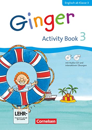 Ginger - Lehr- und Lernmaterial für den früh beginnenden Englischunterricht - Allgemeine Ausgabe - Neubearbeitung - 3. Schuljahr: Activity Book mit ... CD-ROM, Audio-CD, Minibildkarten und Faltbox von Cornelsen Verlag GmbH