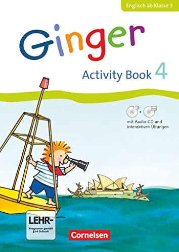 Ginger - Lehr- und Lernmaterial für den früh beginnenden Englischunterricht - Allgemeine Ausgabe - Neubearbeitung - 4. Schuljahr: Activity Book mit ... CD-ROM, Audio-CD, Minibildkarten und Faltbox