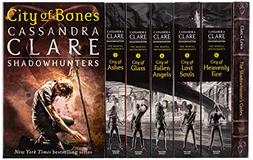 Cassandra Clare The Mortal Instruments: A Shadowhunters Collection 7 Books Set (Bones, Ashes, Glass, Fallen Angels, Lost Souls, Heavenly Fire + The Shadowhunter's Codex)