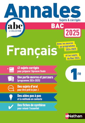 Annales Bac Français 2025: Sujets & corrigés von NATHAN