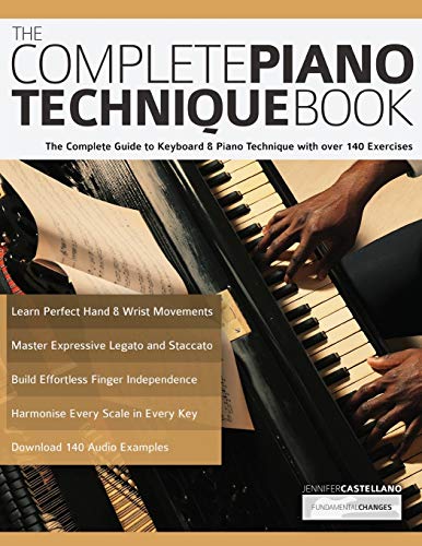 The Complete Piano Technique Book: The Complete Guide to Keyboard & Piano Technique with over 140 Exercises (Learn how to play piano, Band 1) von WWW.Fundamental-Changes.com