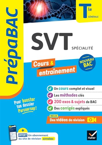 Prépabac - SVT Tle générale (spécialité) - Bac 2025: cours, méthodes & sujets corrigés (programme de Terminale) von HATIER