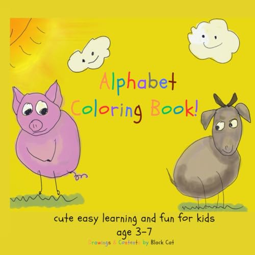 The Alphabet Coloring Book: cute easy learning and fun for kids age 3-7 von Independently published