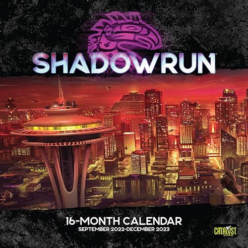 Catalyst Game Labs - Shadowrun 16 Month Calendar Game Maps - Calendar and Game Maps -Includes Maps and Plothooks for Each Month - Age 14 and up - 2+ Players - English Version von Catalyst Game Labs