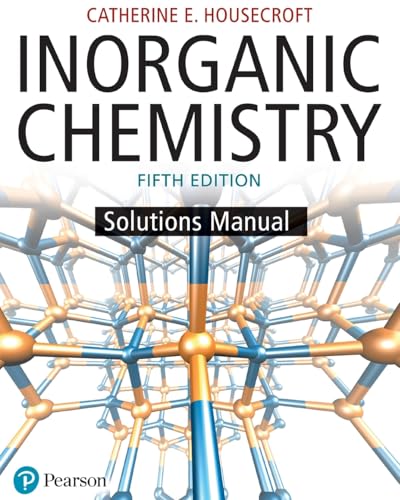 Student Solutions Manual for Inorganic Chemistry