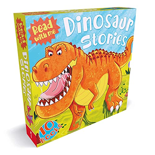 Miles Kelly Dinosaur Adventures 10 Books Bag Collection Set (Allosaurus, Ankylosaurus, Brachiosaurus, Diplodocus, Iguanodon, Plateosaurus and More)
