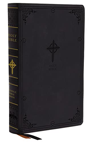 NABRE, New American Bible, Revised Edition, Catholic Bible, Large Print Edition, Leathersoft, Black, Thumb Indexed, Comfort Print: Holy Bible NABRE, New American Bible, Revised Edition, Catholic Bible, Large Print Edition, Leathersoft, Black, Thumb Indexed, Comfort Print: Holy Bible
