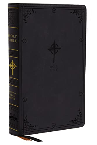 NABRE, New American Bible, Revised Edition, Catholic Bible, Large Print Edition, Leathersoft, Black, Thumb Indexed, Comfort Print: Holy Bible