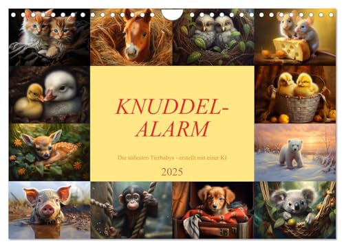 Knuddel-Alarm (Wandkalender 2025 DIN A4 quer), CALVENDO Monatskalender