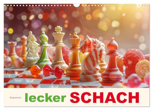 Lecker Schach (Wandkalender 2025 DIN A3 quer), CALVENDO Monatskalender