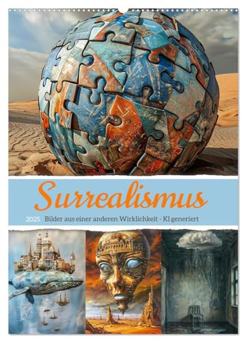 Surrealismus (Wandkalender 2025 DIN A2 hoch), CALVENDO Monatskalender