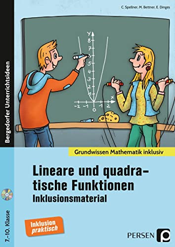Lin. und quadrat. Funktionen - Inklusionsmaterial: (7. bis 10. Klasse) (Grundwissen) von Persen Verlag i.d. AAP